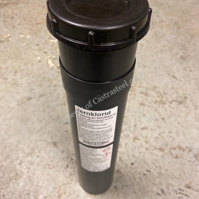 Behållare för järnklorid vid etsning