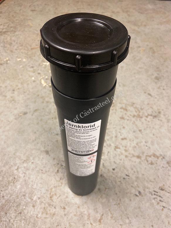 Behållare för järnklorid vid etsning